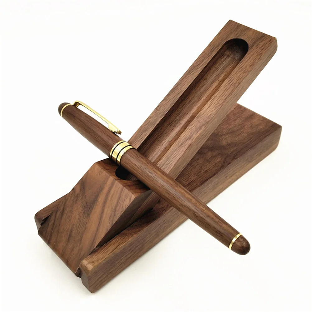 

Wooden Pen Set Elegant Fountain Pen For Gift Birthday Anniversary Father'S Day Office School Stationery Supply Writing