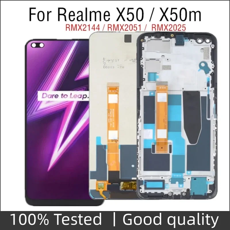 

6.57" IPS LCD For Realme X50m X50 5G LCD Display Touch Screen Replacement Digitizer Assembly RMX2144 RMX2051 RMX2025 LCD