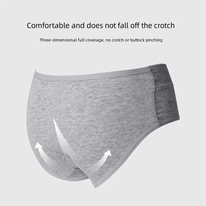 ملابس داخلية نسائية قطنية مكونة من 3 قطع - سراويل داخلية بدون خياطة قابلة للتنفس مع مجمعة قطنية مضادة للبكتيريا، سراويل داخلية متوسطة الارتفاع