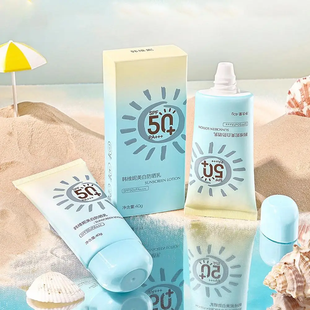 

Newly Upgraded Whitening Sunscreen SPF50+ PA+++ Effectively Resists UVB Isolates UV Rays For All Skin Types And Sensitive Skin
