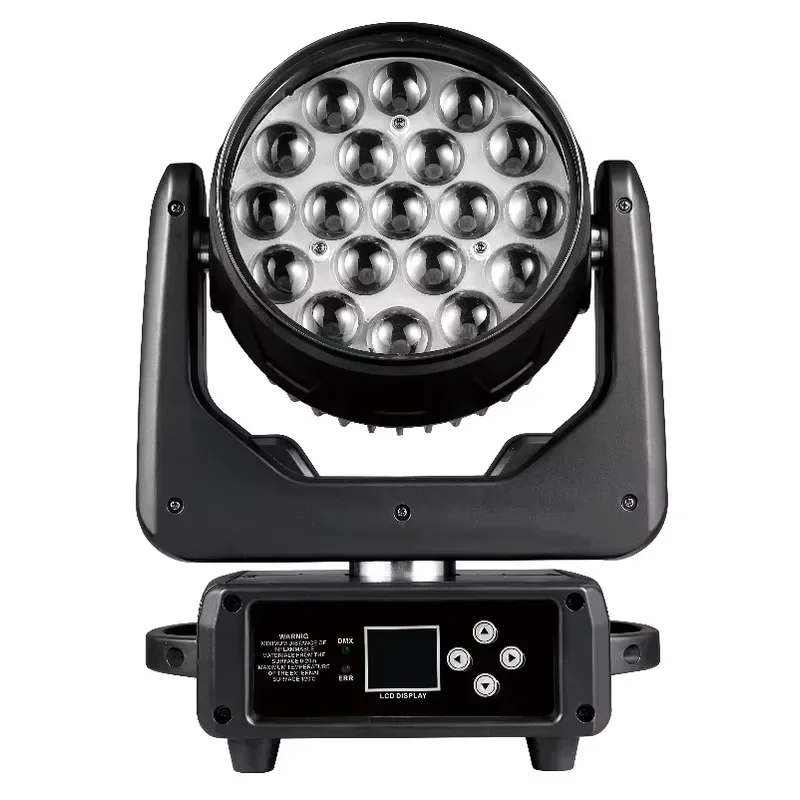 IP33 Protection Rating 19x15W Moving Head LED Stage Light Supports DMX512 Control for DJ Clubs