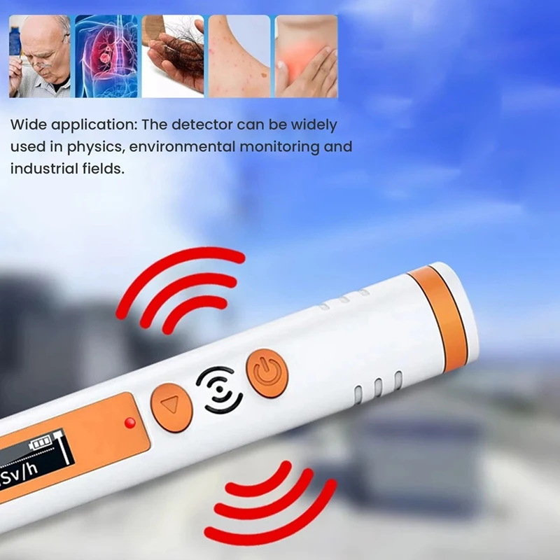 1 SET Personal Dosimeter Detectors X-Ray Tester Geiger Counter Radiation  White