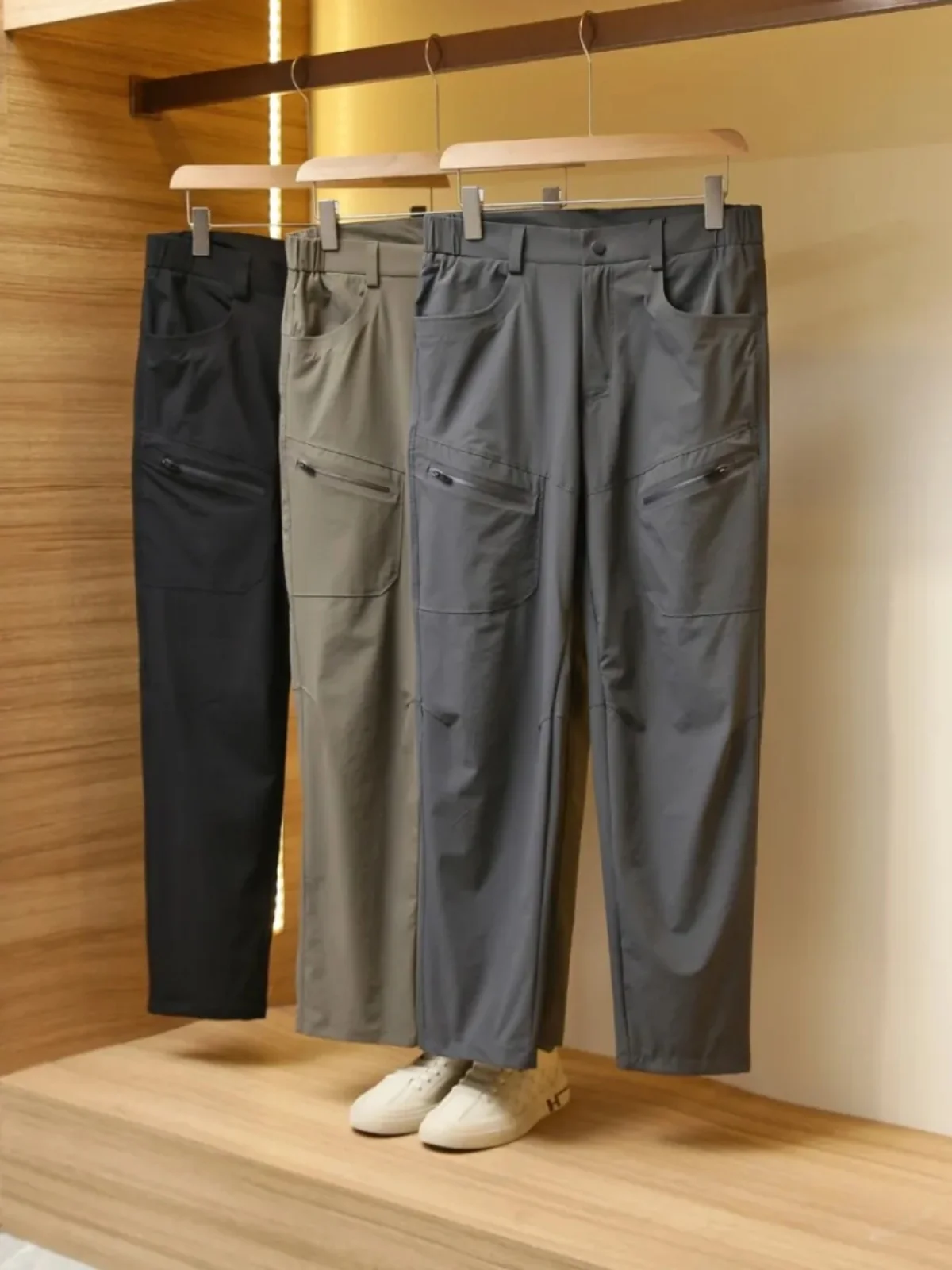 

Outdoor Heavyweight Lightweight High Elastici Breathable Qui Dry Spring Summer Men's Functional Thin Casual Pants