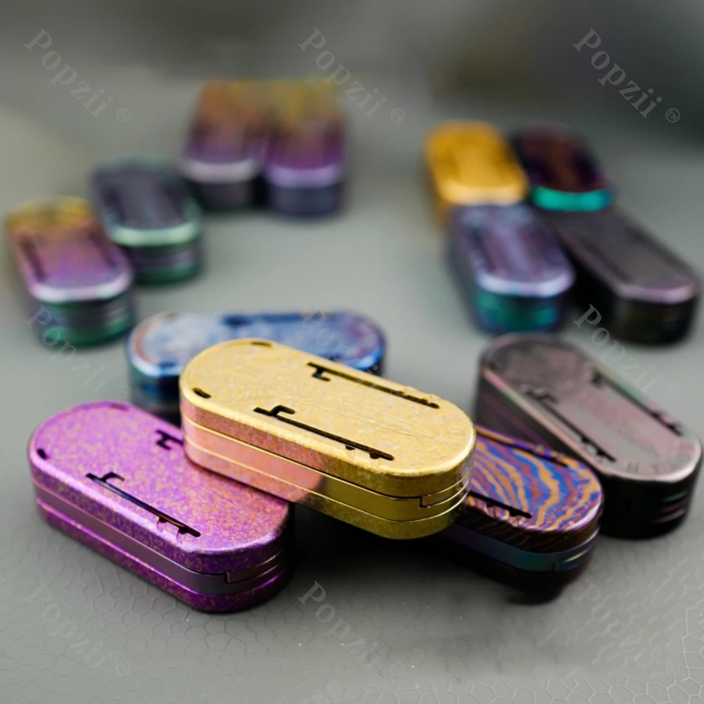 ZD EDC Scepter Titanium alloy Magnetic Tuning Fork Fidget Slider Adults Stress Relief Toy Decompression Toy
