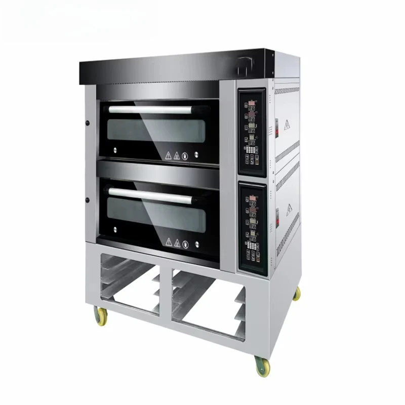 Commercial Bakery Baking Oven Machine 2 Deck 4 Trays Gas/Electric Bread Making Deck Oven For Hotels And Restaurants