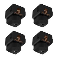 4PCS High Temperature Black Silicone Socks Cover for 3D Printer Bambu Lab A1/A1 Mini Protecting Extruder Heater Block and Nozzle