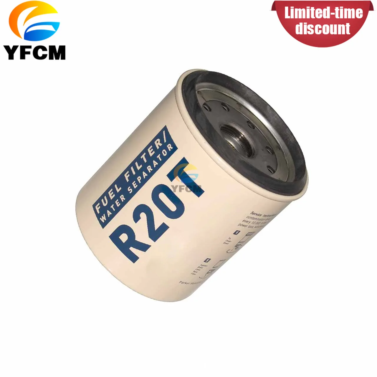 1 PCS R20T Fuel Water Separator Filter Element for Boat Marine Small Diesel