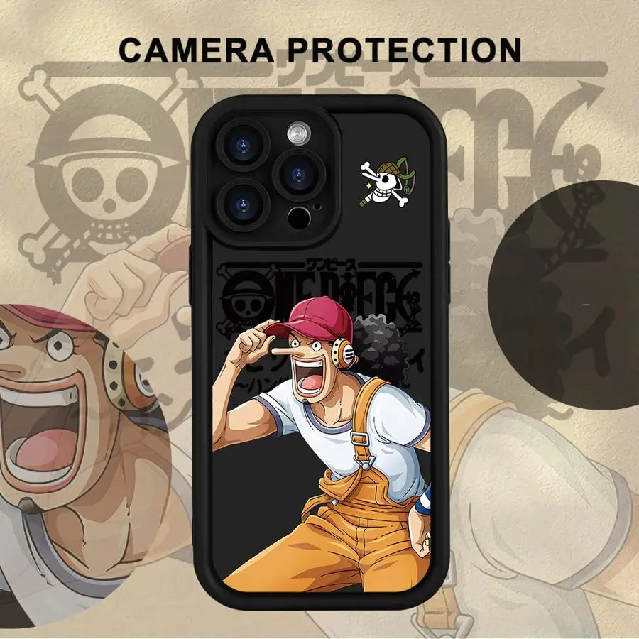 حافظة لهاتف آيفون 17 Air XS Max 13 12 11 Pro Max XR 16e 15 16 14 Plus غطاء ناعم قطعة واحدة Doflamingo