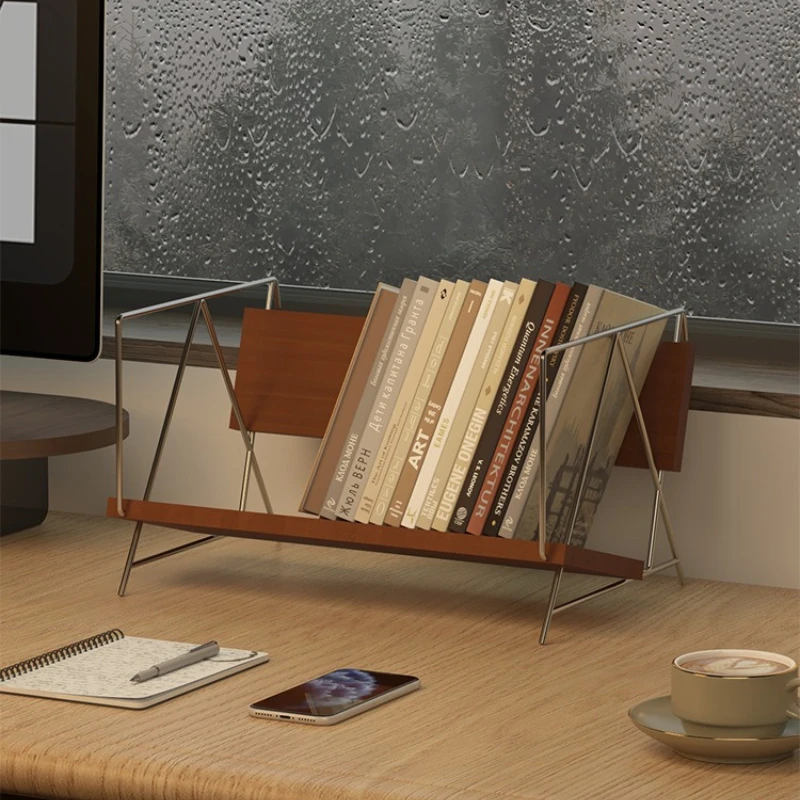 Aesthetic Bookend - Modern Minimalist Desktop Bookshelf, Thickened Bookend