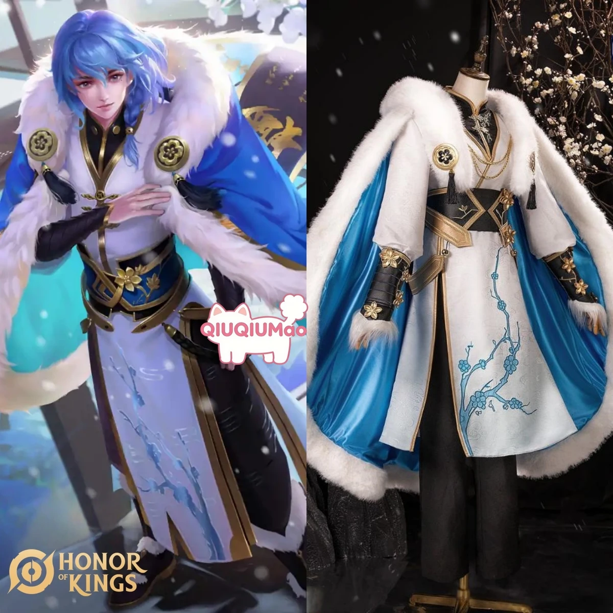 

Top Game Honor of Kings Cosplay Seeking Plum in Snow Costume Anime Yixing High Quality Role Playing Uniform Men Adult Comic Con