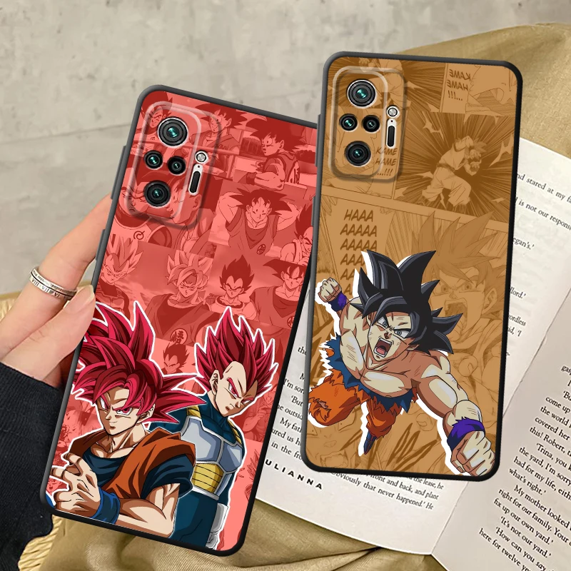 حافظة لهاتف Xiaomi Redmi Note 10S 11s 12s 9S 9 10 11 12 Pro 7 8 13 14 Pro Plus غطاء هاتف ناعم أسود كرات التنين