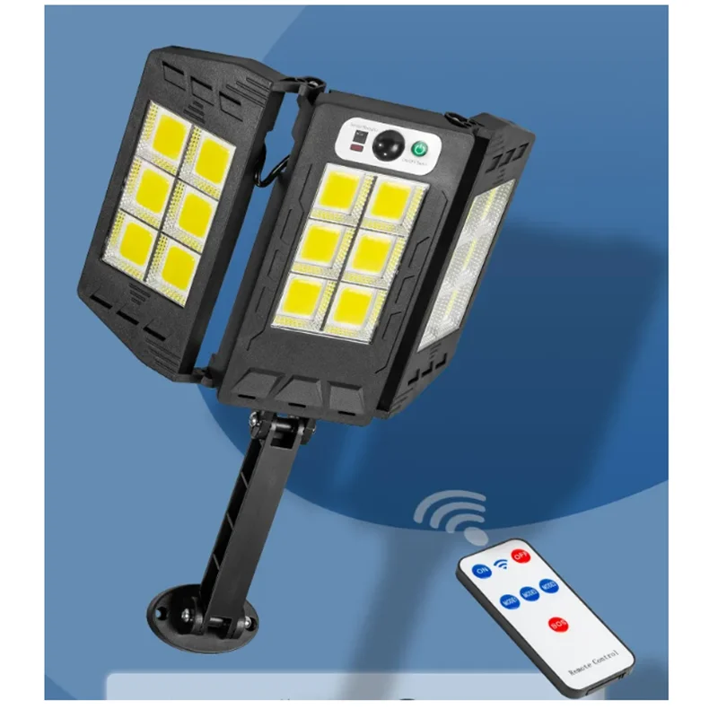 

Solar Street Lamps, Intelligent Courtyard Wall Lamps with Remote Control, LED Outdoor Wall Lighting Lamps and Street Stall Lamps