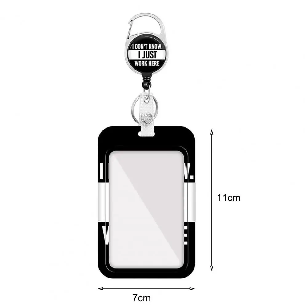 Portátil Retrátil Titular Do Cartão De Identificação, Slide Abrir Bordas Suaves, Nome Tag Tampa Do Cartão, Abastecimento De Escritório, 1 Conjunto