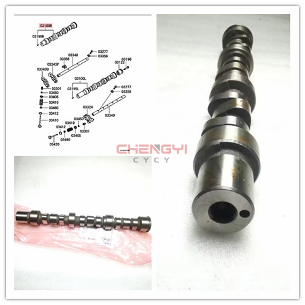 6G72 Right Engine Camshaft Balance Axis For Pajero Montero V63W V73W MD369037