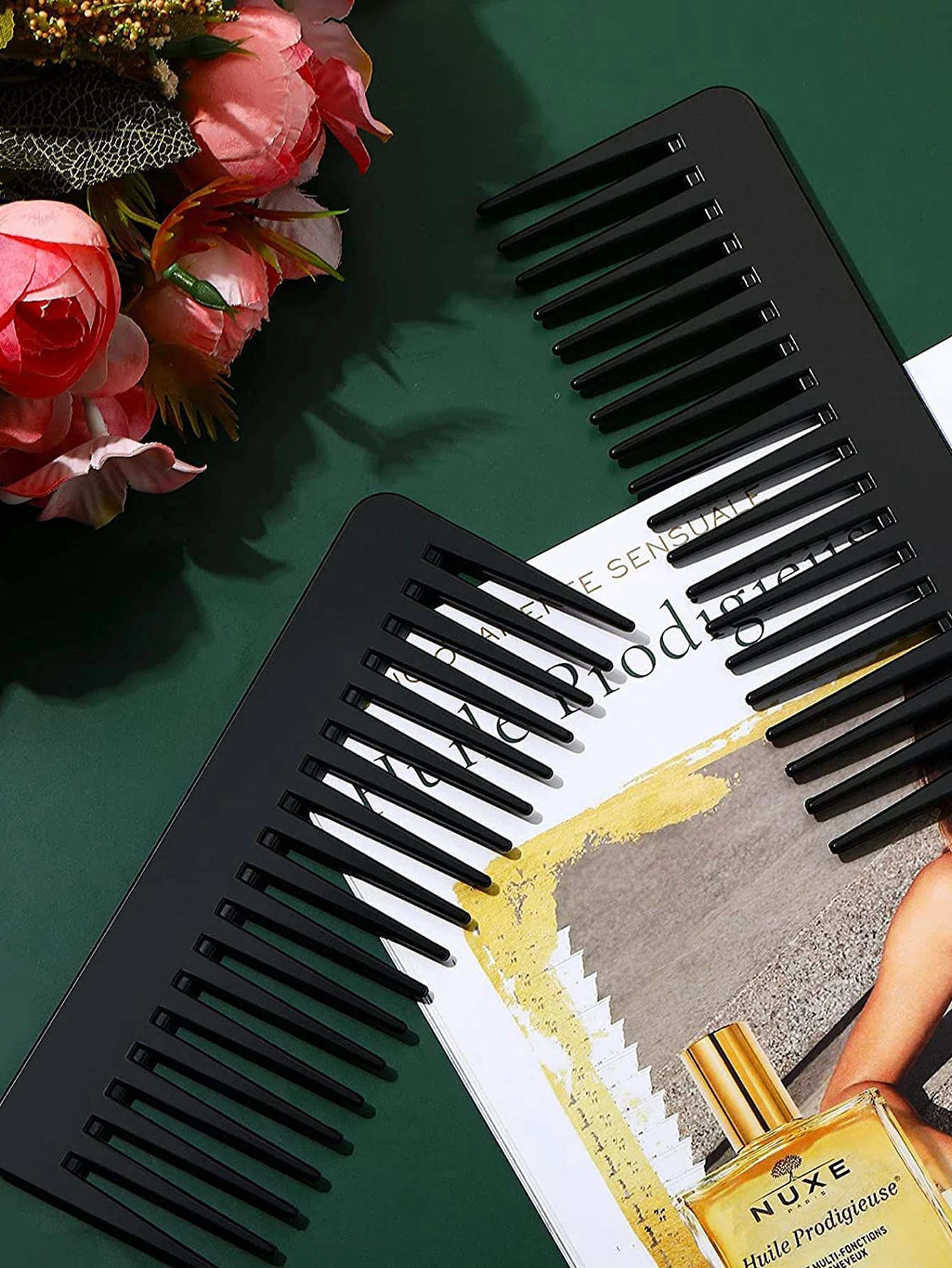3Pcs Wide Tooth Comb and Large Hair Detangling Comb for Long Hair, Curly Hair, Wet Hair, No Handle Detangler Comb