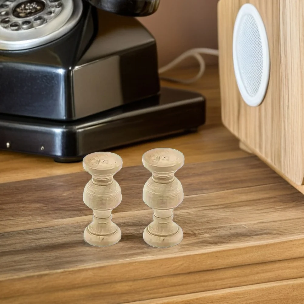 

10Pcs Unfinished Wood Balusters Decorative Spindles Dining Cabinet Rustic DIY Furniture Wine Rack Home Accessories