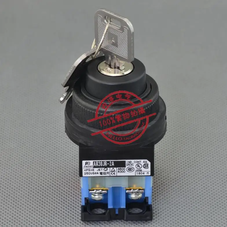 

[ SA ]Original Fuji FUJI 30mm key switch AR30JR-2A10A 2 file locking 1NO single pumping--10PCS/LOT