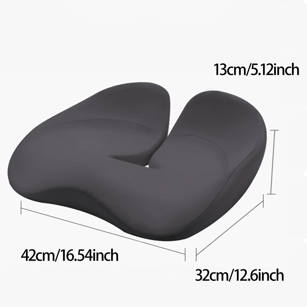 Upgraded Cushion Filled with Slow-Recovery Memory Foam, Guards Against Hip Soreness from Long Sitting at Home & Office