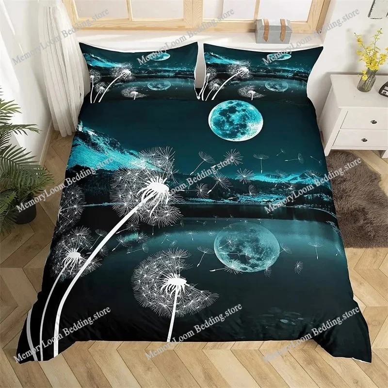 

Snow Mountain Duvet Cover Set Iceberg Sunrise Sunset Bedding Set Microfiber Winter Natural Scenery Quilt Cover Single King Size