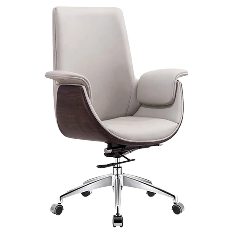 

Wholesale Modern Design PU Office Chair Competitive Price Synthetic Leather Adjustable for Meeting Room Guests Use