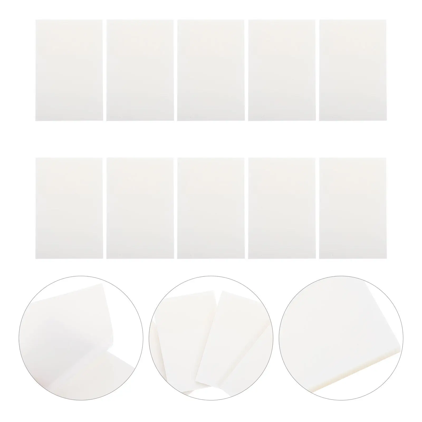 

10 шт. прозрачных блокнотов для заметок, прозрачные индексные стикеры для стен, холодильников, компьютеров, многоразовые блокноты для записей для студентов, учителей, персонала