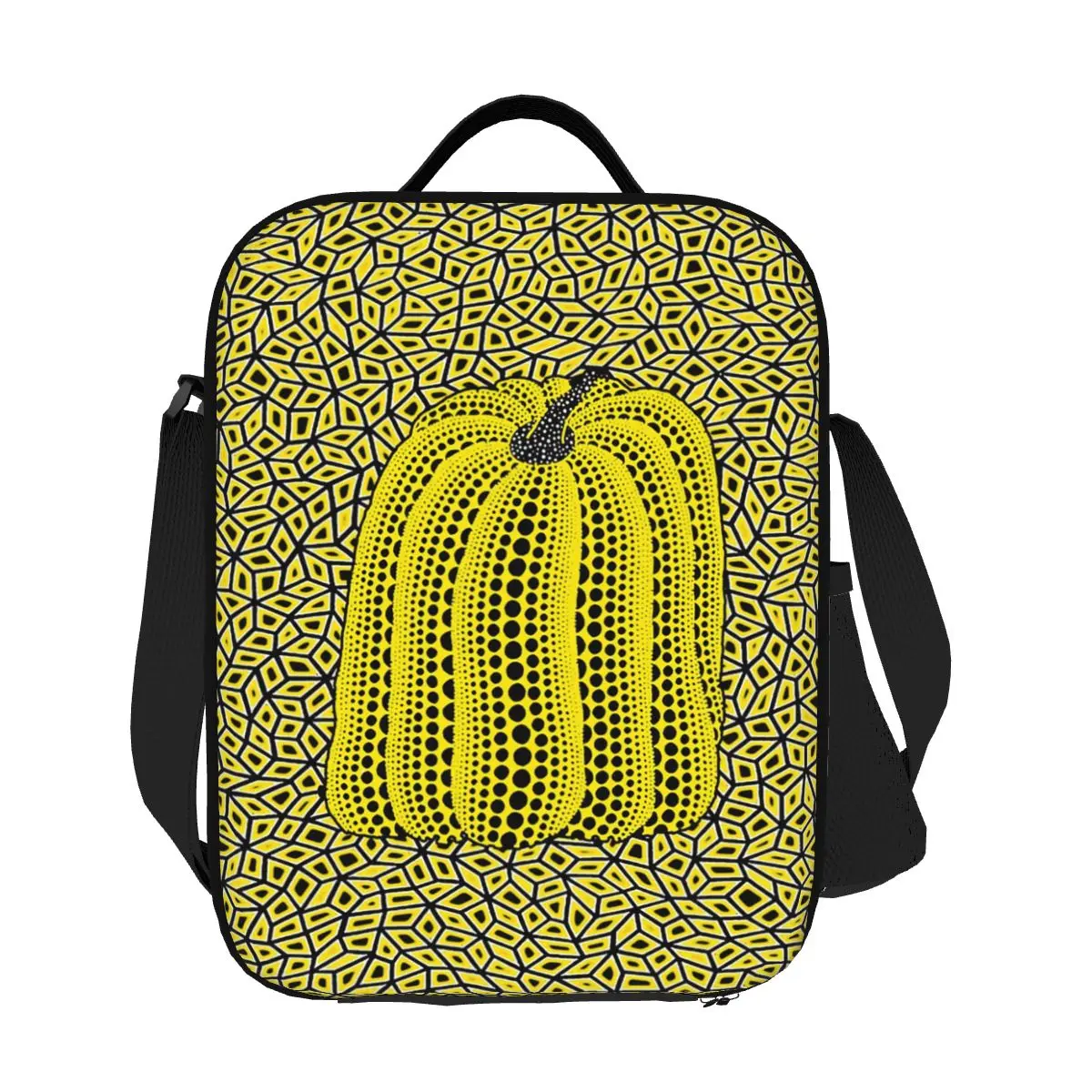 

Polka Dot Yayoi Kusama Abstract Art Pumpkin Polka Thermal Insulated Lunch Bag Women Resuable Lunch Container Bento Food Box