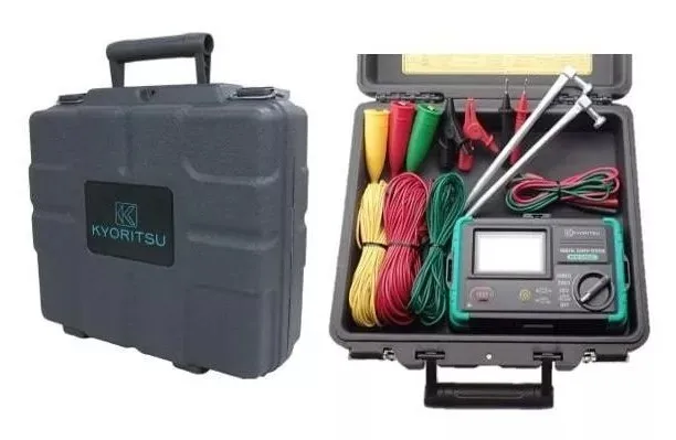 Probadores de tierra digitales KYORITSU 4105DL-H KEW 4105DL-H (caja rígida), versión mejorada de 0-30V 4105AH