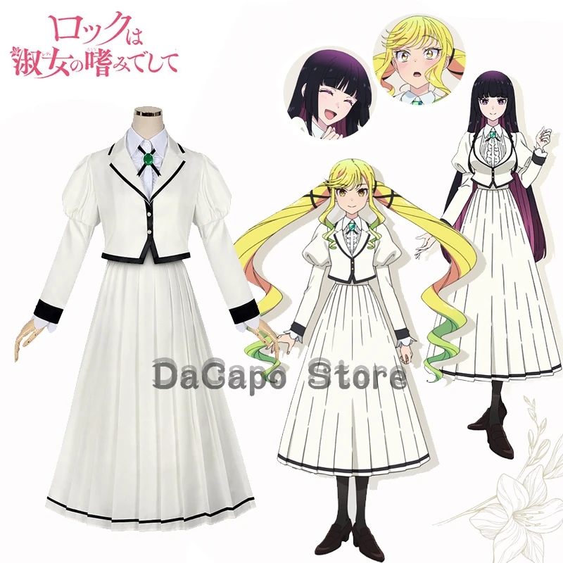 

Ririsa Suzunomiya Косплей Школьная форма Костюм Аниме Rock Is a Lady's Modesty Otoha Kurogane 2025 Аниме Манга Платье на Хэллоуин