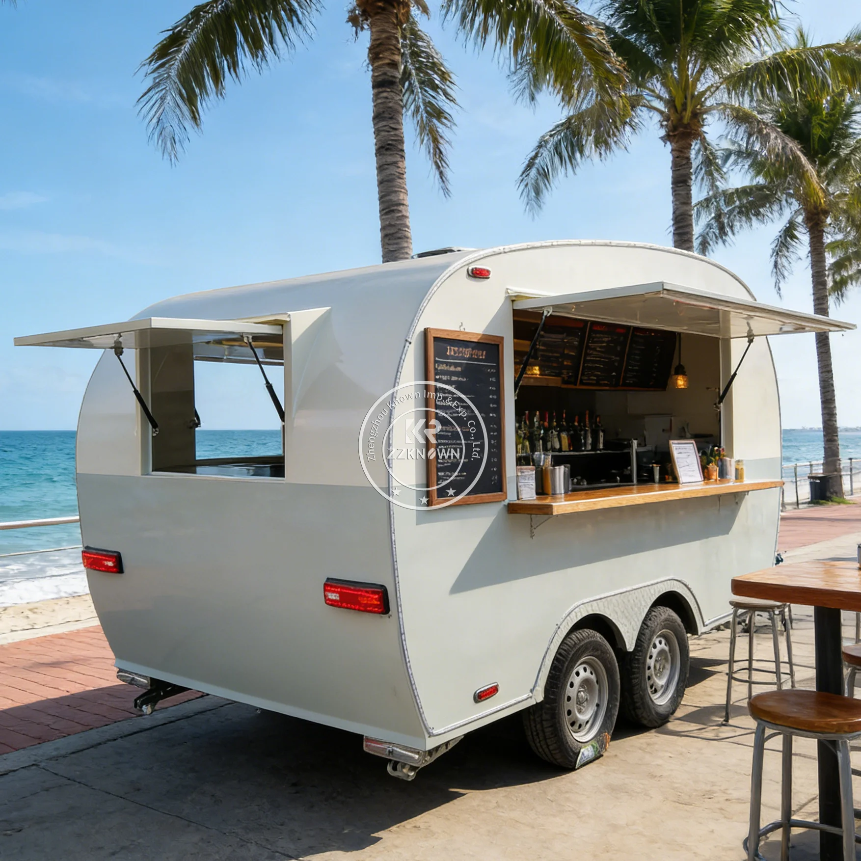 Custom Fast Ice Cream Food Truck Trailer Pizza Portable Luxury Coffee Dessert Commercial Food Trailer with Kitchen Equipment