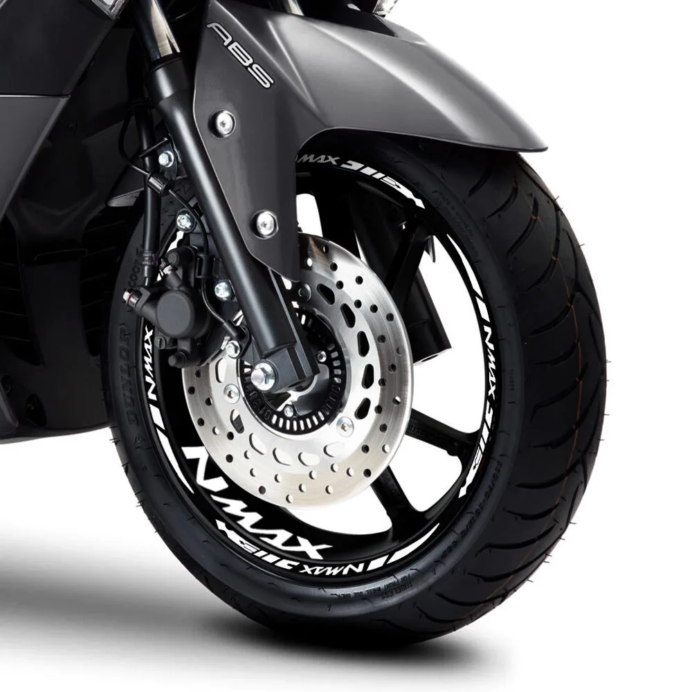 Reflective Motorcycle Wheel Stickers Scooter Rim Strips Tape Decals Accessories Waterproof For N MAX NMAX 155 nmax155