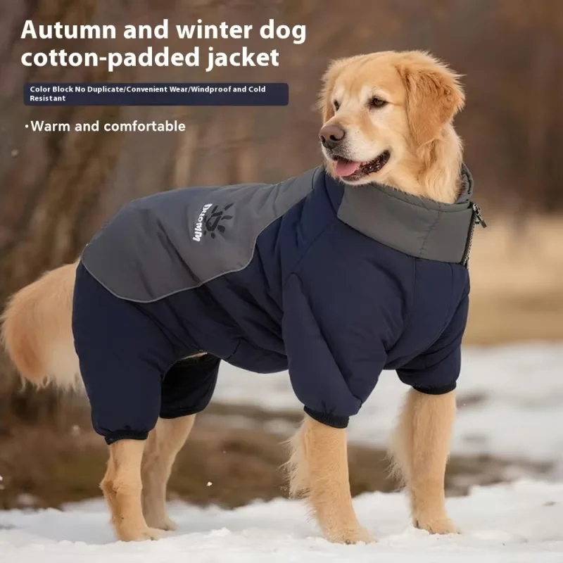 

All-Weather Dog Jacket - High-Intensity Reflective Windproof Waterproof Thermal Insulated Coat for Large Dogs (CE Certified)