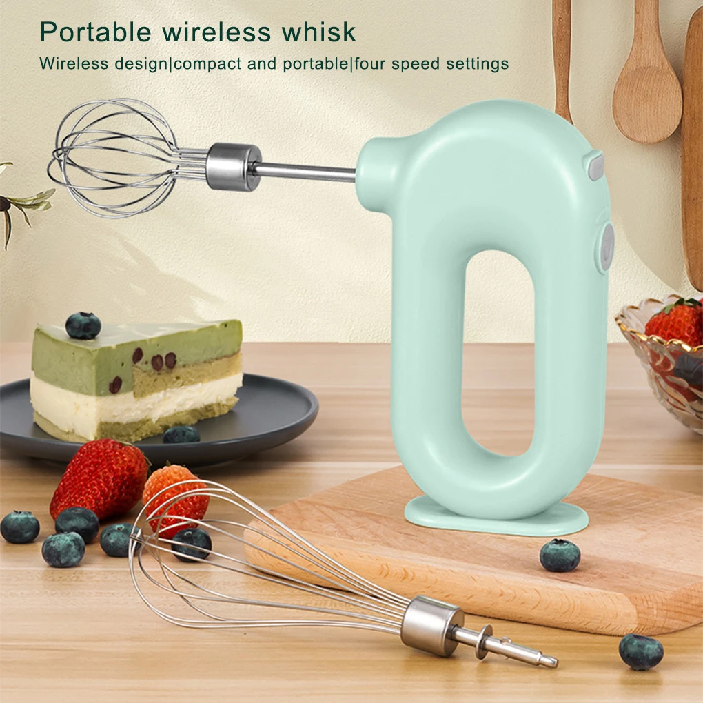 

Egg Beater Electric Mixer Kitchen Gadget Battery-operating No Noise Convenience USB Charge Handheld Eggs Stirrer