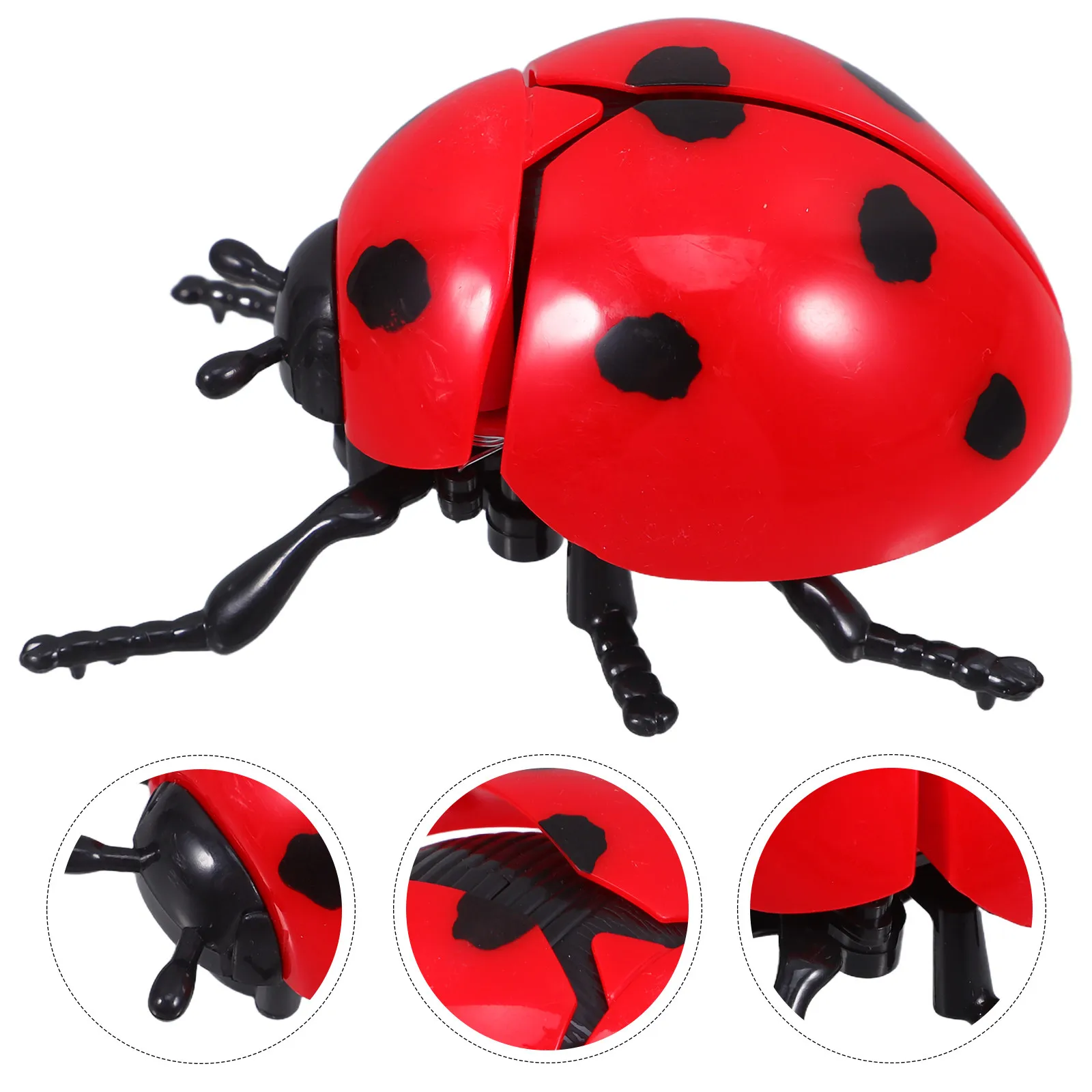 

Realistic Simulation Wind Up Ladybug Mechanical Beetle Clockwork Insect for Kids Party Favors Hopping Crawling Entertainment