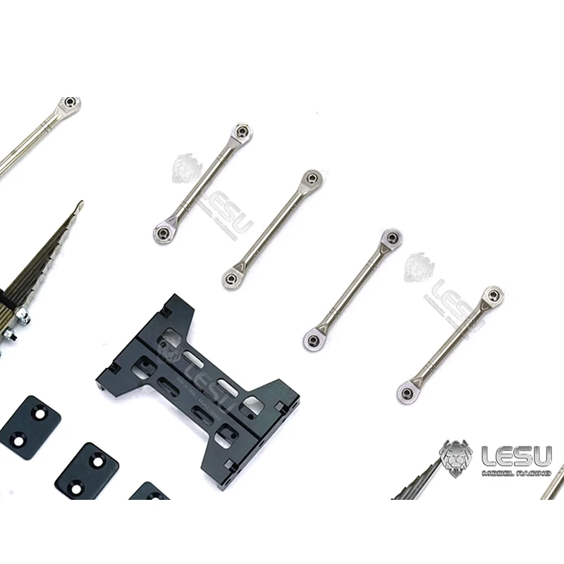 Lesu Modell Aktualisiertes Federungskit Pneumatische Ersatzteile für 1/14 RC Tamiya Man Hydraulische Traktoren Anhänger Ferngesteuerte LKWs RC-Autos – Detail 6