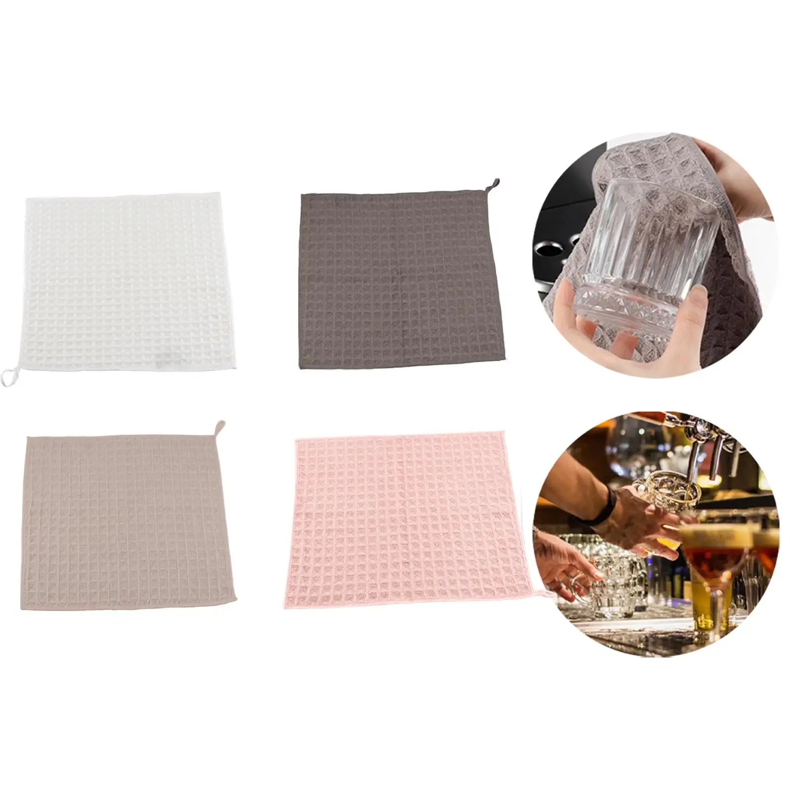 

Household Coffee Cloth Hand Wash Cleaning Cloth Kitchen Towel Reusable for
