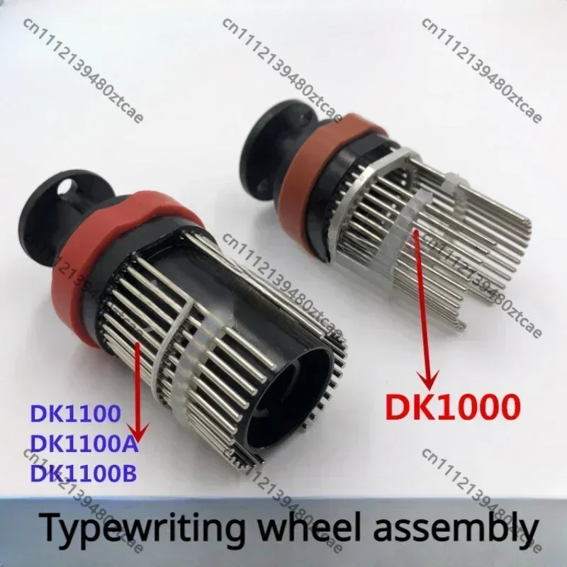 Brass Letters Character Holder Font Fixing Wheel Pin Stamping Parts for Coding Printer DK1100 DS1108 Machine  Accessories