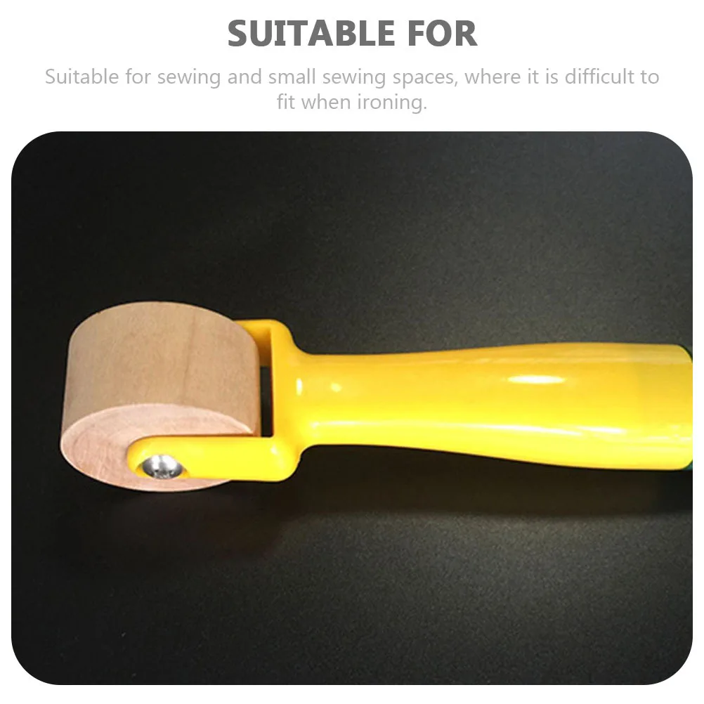 2 قطعة التماس الأسطوانة الخشبية لخياطة اللحف الضغط الجدار الديكور أداة اليد المحمولة عجلة الضغط أدوات خياطة #2