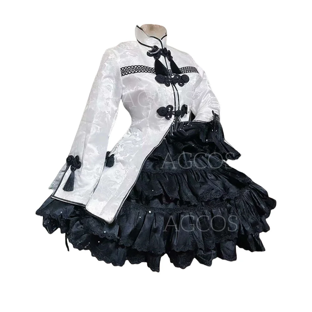 AGCOS Customized NEEDY GIRL OVERDOSE Rain Cosplay Costume Dress Halloween Uniforms Custom Size Cosplay