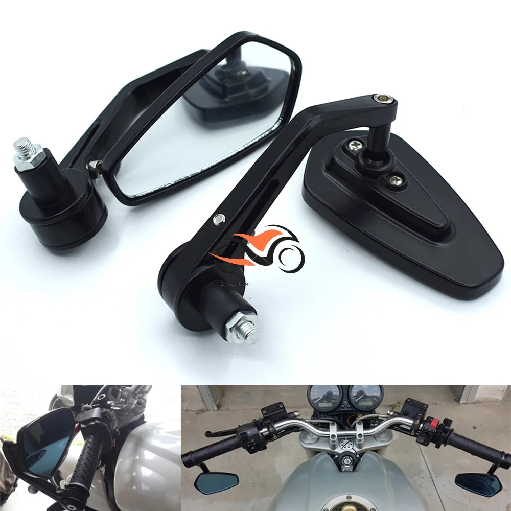 

Universal 7/8" 22mm Motorcycle Rearview Mirrors Handlebar End Mirrors For Kawasaki Z125 Z250 Z300 Z800 Z900 Z1000 ZX-10R ZX-14/R