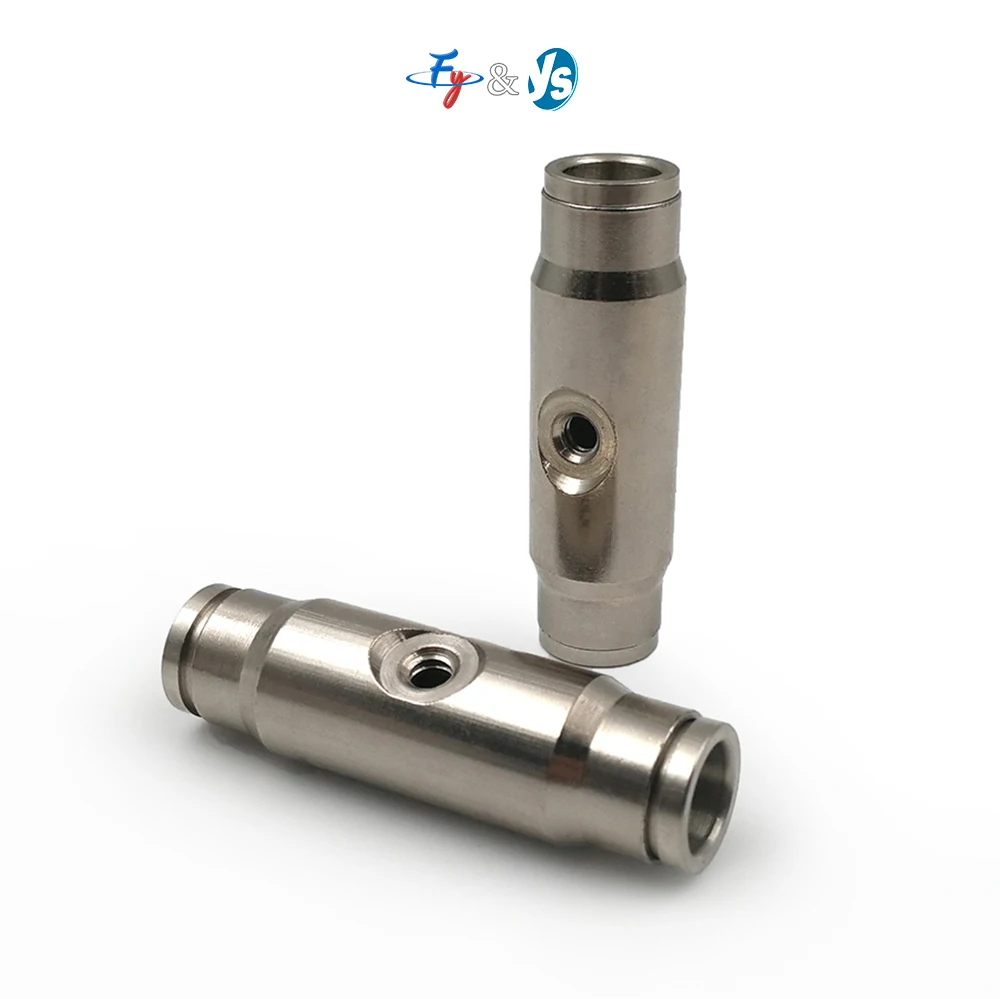9.52mm Brass Nickel-plated Single Nozzle Seat Straight Pipe Connector Water Mist Fogging System for Garden Irrigation Cooling
