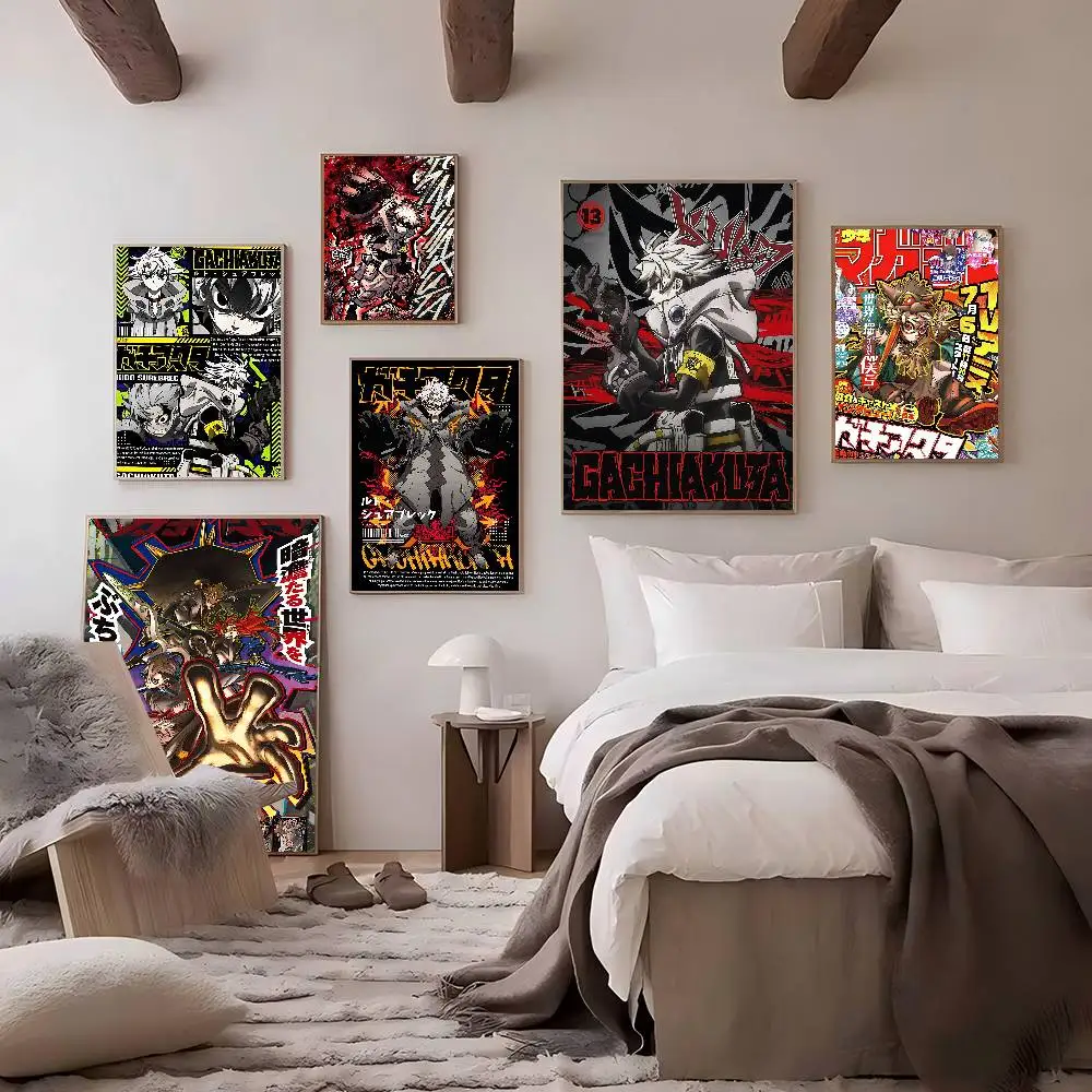 Anime G-Gachiakuta Klassisches Anime-Poster, ausgefallener Wandaufkleber für Wohnzimmer, Bar, Dekoration, Dekor, Kunst, Wandaufkleber