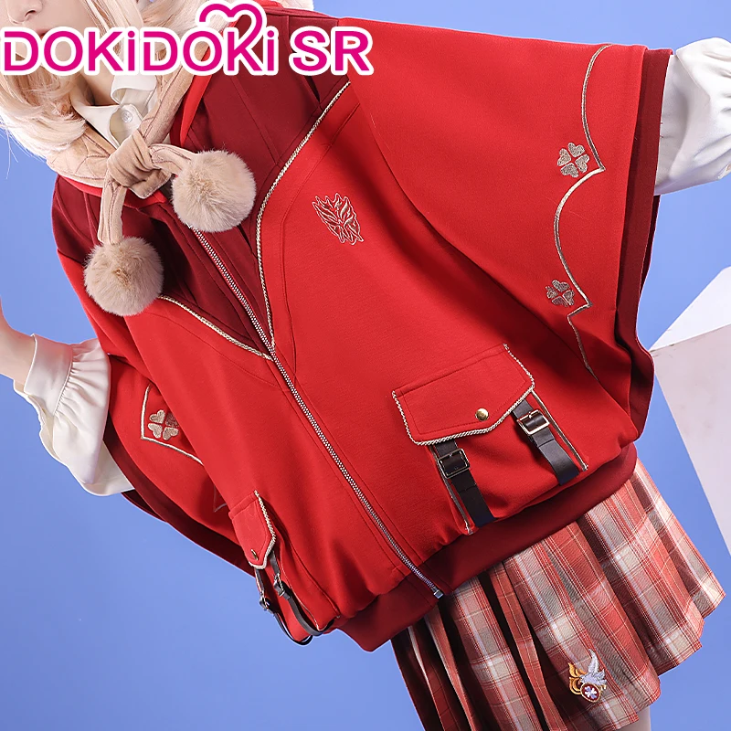 IN STOCK Klee Doujin Cosplay DokiDoki-SR Game Genshin Impact Cosplay Costume Klee Rabbit Dodoco Cute Casual Wear