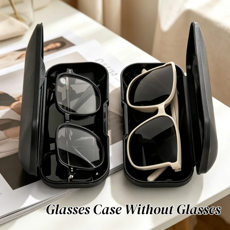 Durable Matte Eyewear Case Shock‑Resistant Pressure‑Proof Storage Packaging Box for Sunglasses Myopia Spectacle Daily Travel Use