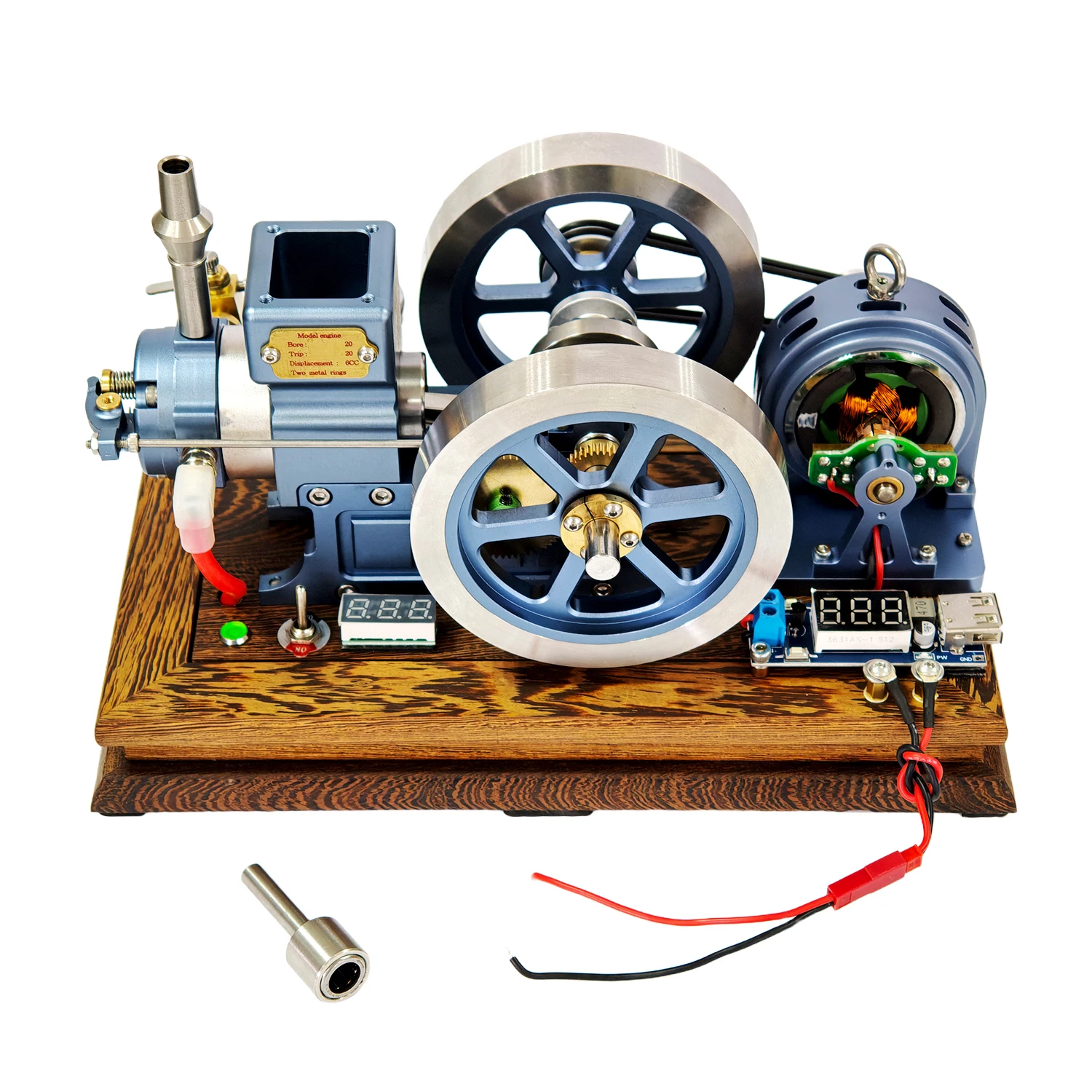 

Ретро-генератор с горизонтальным одноцилиндровым двигателем, испарительным водяным охлаждением, без метанола, с регулируемой скоростью запуска, модель двигателя