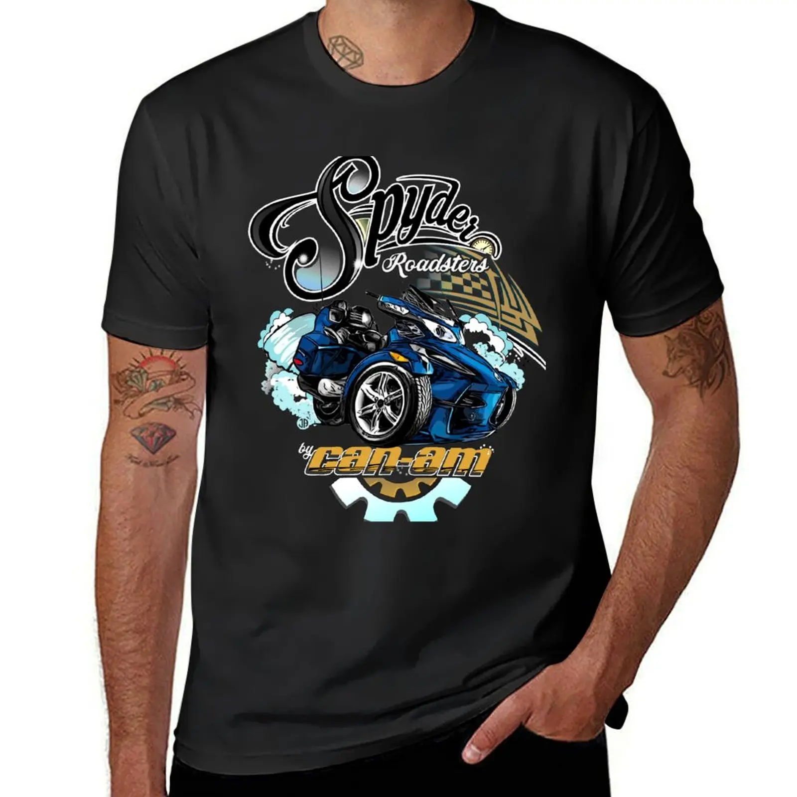 Can-Am Spyder Roadsters Retro Logo T-Shirt for a boy customs design your own plain white t shirts men