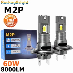 2 Pcs 60W M2P H7 Led Headlight 6500K H11 H7 Fog Light 9005 HB3 H1 9006 H4 Car LED Lamp LED Headlight Bulb RoHS Light 4300K 3000K