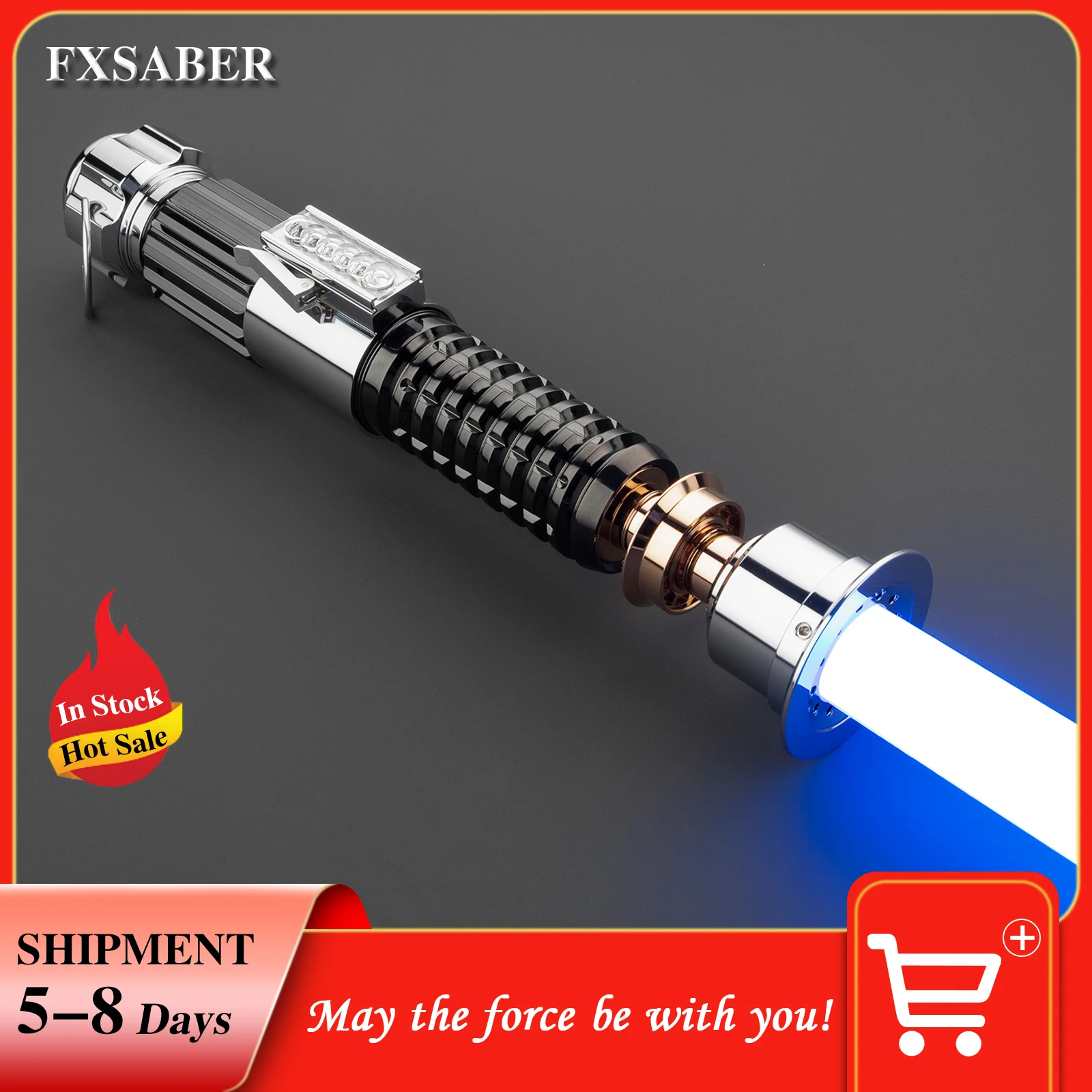 Металлические игрушки FXSABER, подарок, длинная рукоятка, мигающие огни, соболиный звук, дешевый Дуэль ligtsaber для взрослых, косплей