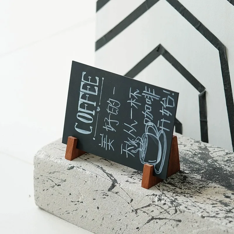 Desktop A4 kleine Tafel vertikal Kaffee und Milch Tee Shop Preis Display Rack Preis horizontal und vertikal Dual-Use