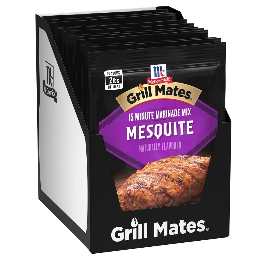 

McCormick Grill Mates Mesquite Marinade Mix 1,06 унций, упаковка из 12 шт.
