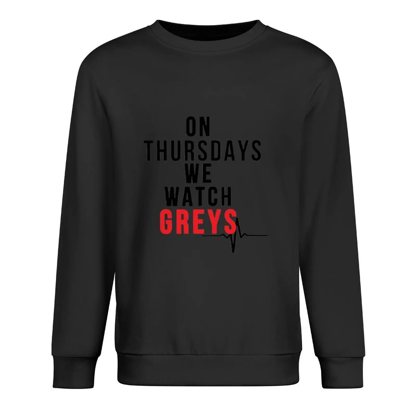 

on Thursdays we watch greys Pullover tracksuits korean style clothes mens clothes men wear anime sweatshirt